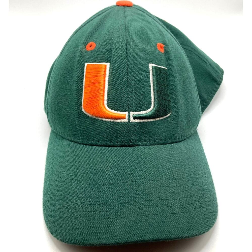 Miami Hurricanes Top Of The World One Fit Baseball Cap Hat Pre-Owned